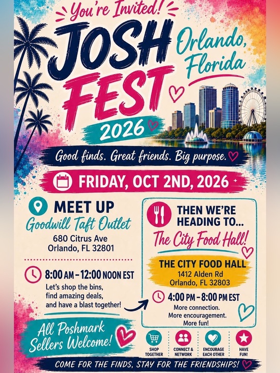 Handbags - JoshFest 2026! Your Invited! 10/2/2026 Orlando, Florida